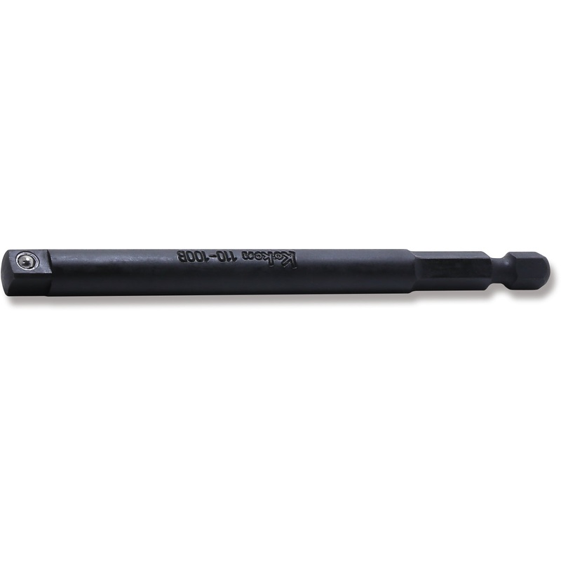 Ko-ken Tools 1/4 Hex Dr. Adaptor 1/4 Square Length 100mm Ball type