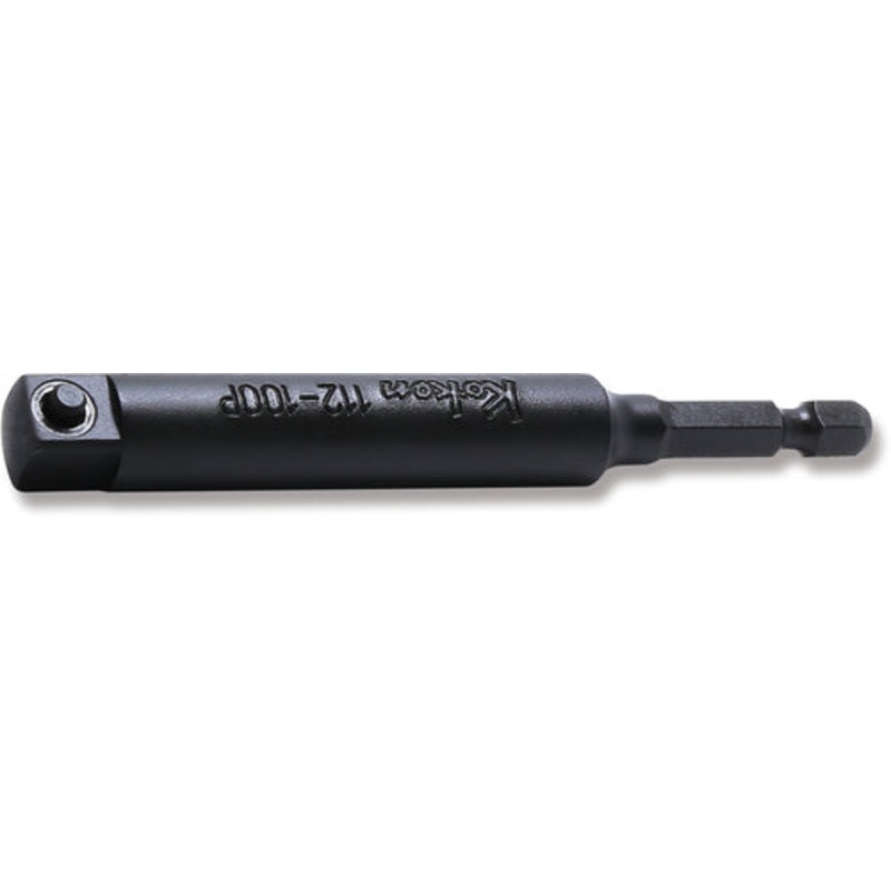 Ko-ken Tools 1/4 Hex Dr. Adaptor 3/8 Square Length 100mm Pin type
