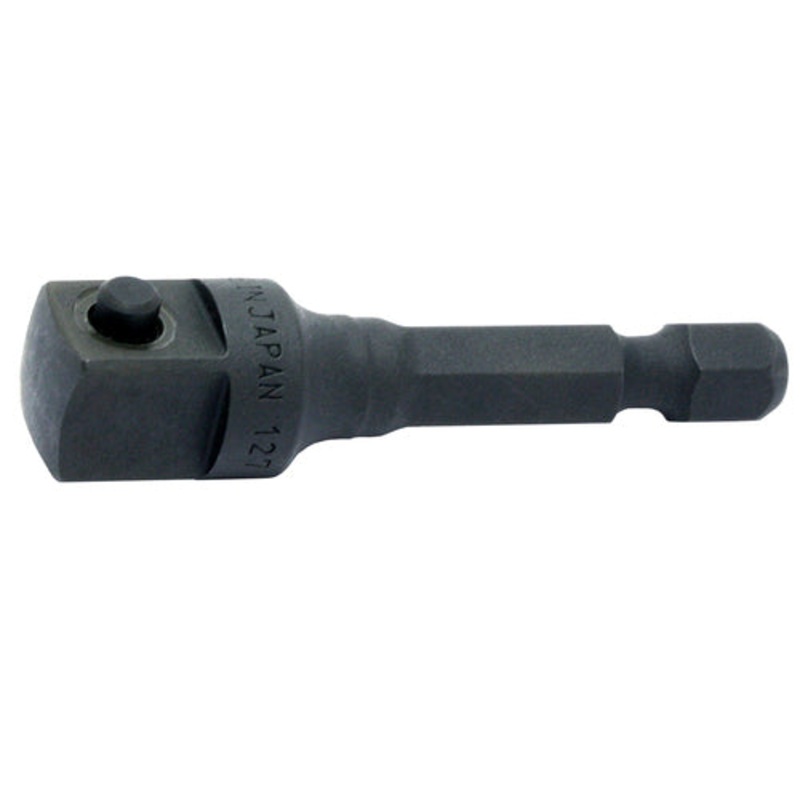 Ko-ken Tools 1/4 Hex Dr. Adaptor 3/8 Square Length 50mm Pin type