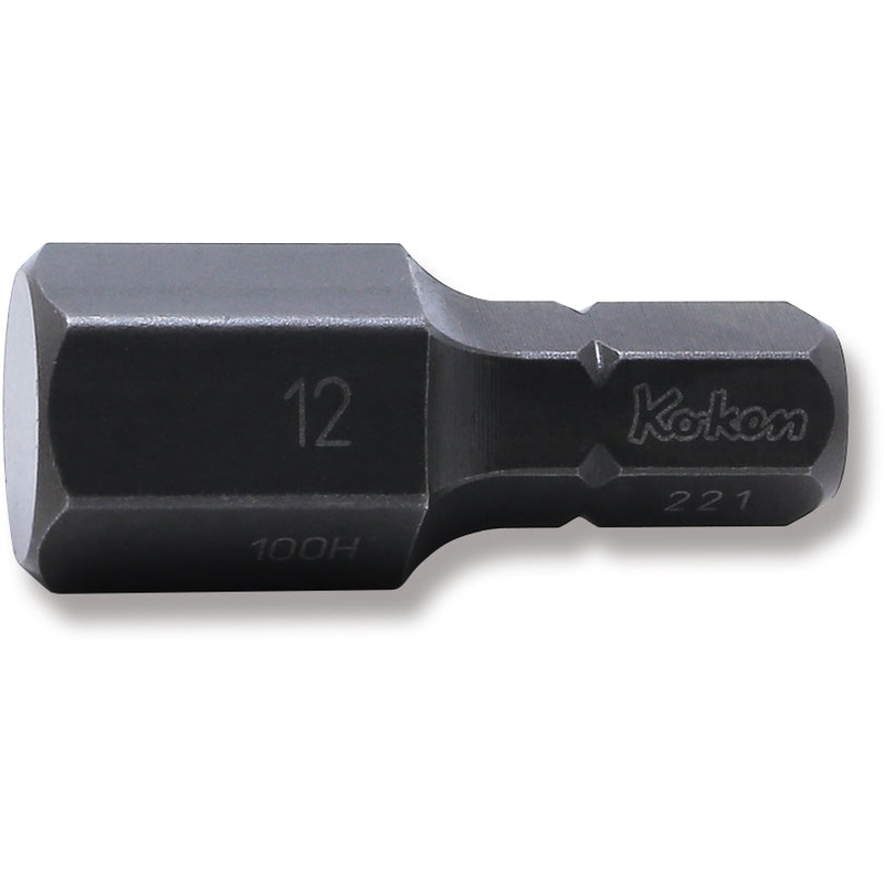 Ko-ken Tools 5/16 Hex Dr. Bit 12mm Hex Length 32mm