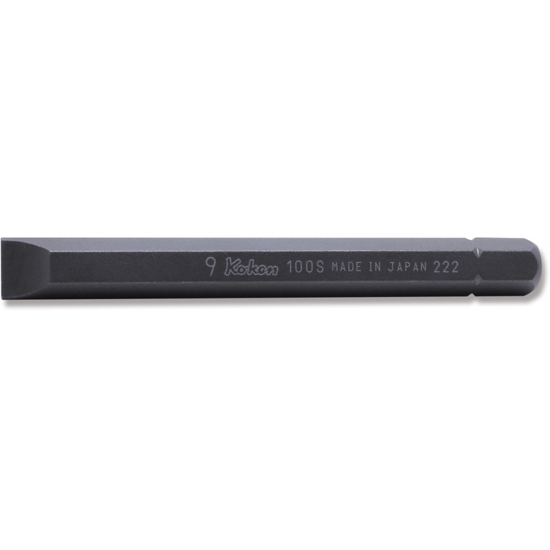 Ko-ken Tools 5/16 Hex Dr. Bit Slotted 1.6 x 10 Length 80mm