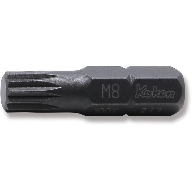 Ko-ken Tools 5/16 Hex Dr. Bit XZN M8 Length 32mm