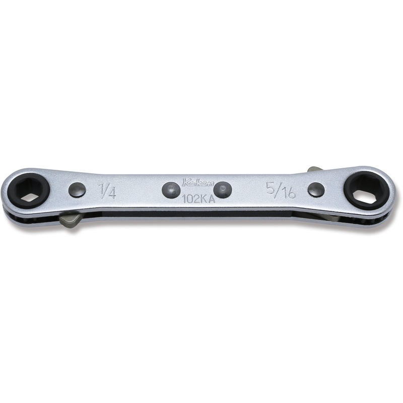 Ko-ken Tools Ratcheting Ring Wrench 1/4×9/32 6 point Length 108mm Reversible