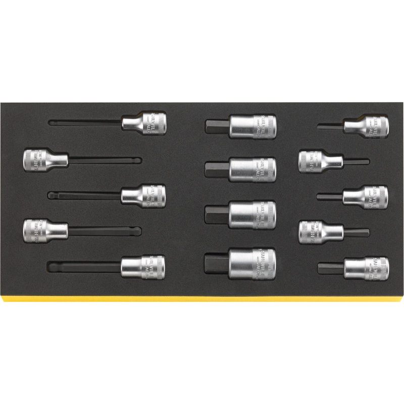 Stahlwille Set of 14 1/2 in Inhex Socket for Screwdriver with TCS Insert – ST 96830877