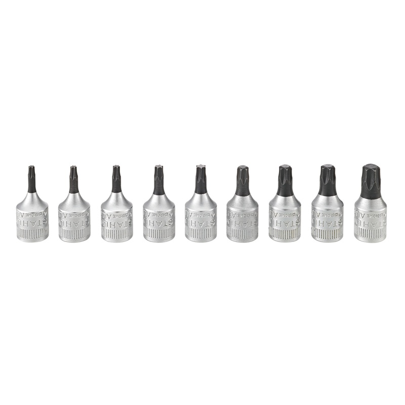 Stahlwille Set of 9 1/4 in Drive Torx Socket for Screwdriver – ST 96017709