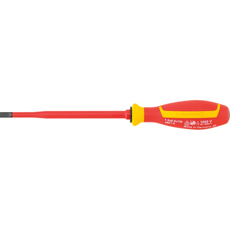 Stahlwille VDE Slotted Drall Screwdriver, 6 – ST 46613065