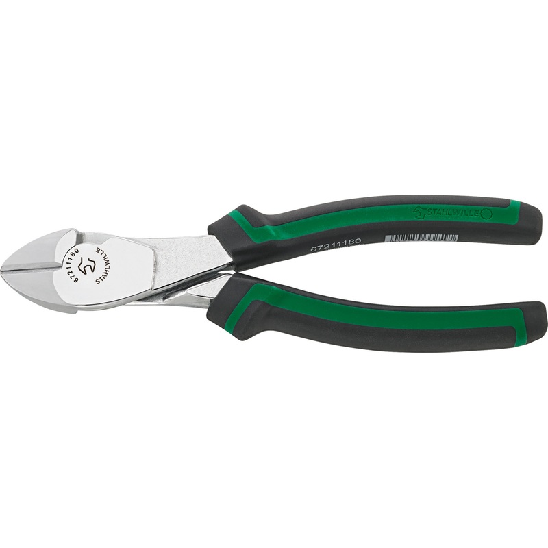 Stahlwille Chrome Plated Heavy Duty Side Cutter, Length 180mm – ST 67211180