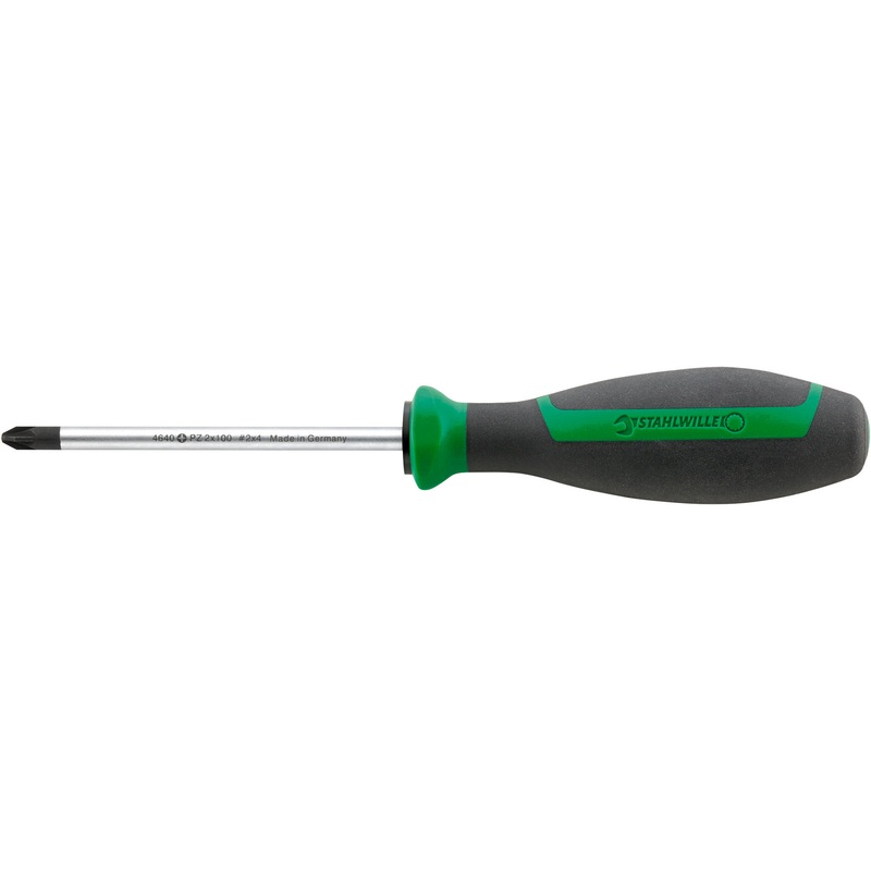 Stahlwille Cross Head Pozidriv Drall Screwdriver, PZ2 – ST 46403002