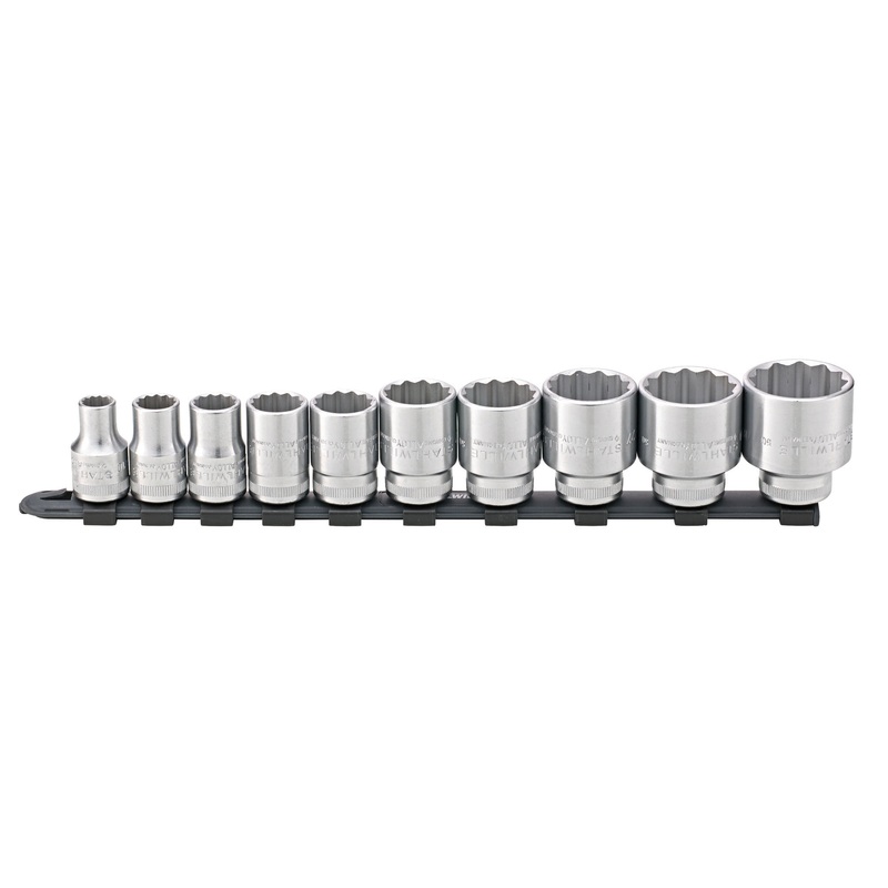 Stahlwille Set of 10 1/2 in Drive Socket with Clip Bar – ST 96053010