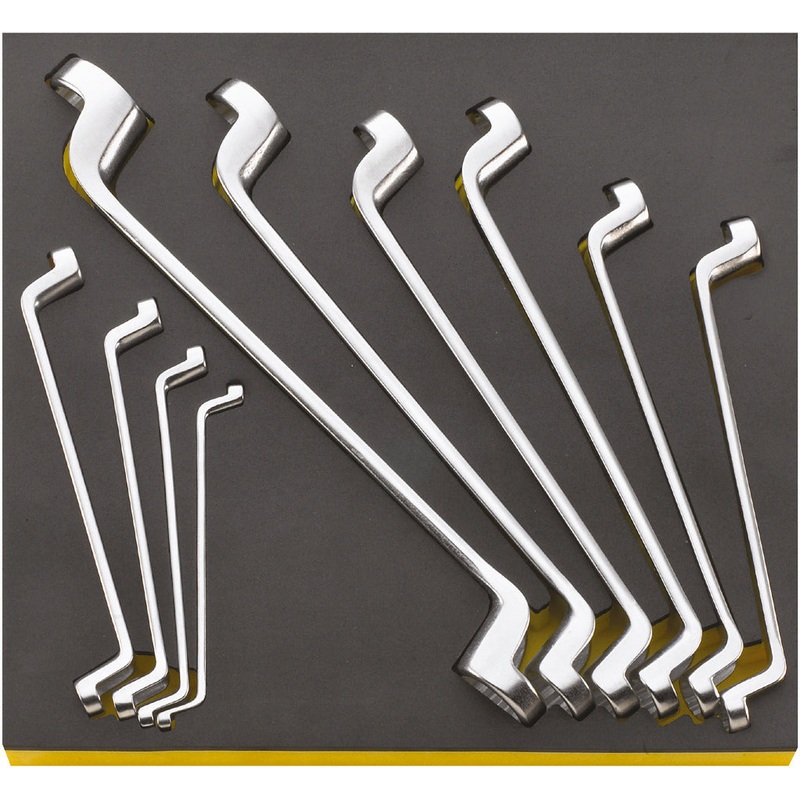 Stahlwille Set of 10 Double Box Ended Ring Wrench with TCS Insert, 6 x 7 – 30 x 32 – ST 96830166