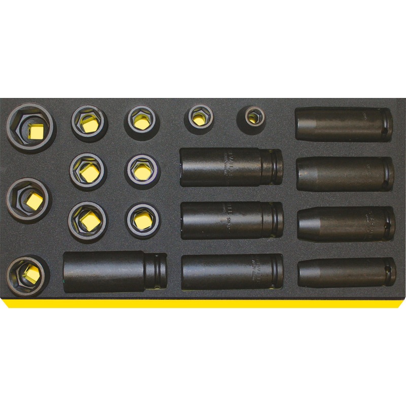 Stahlwille Set of 19 1/2 in Drive Impact Socket with TCS Insert – ST 96838777