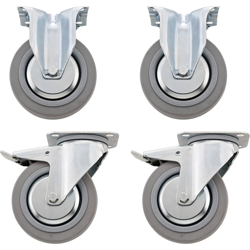 Stahlwille Set of 4 Ball-Bearing Mounted Caster Wheel for Tool Trolley – ST 81490005