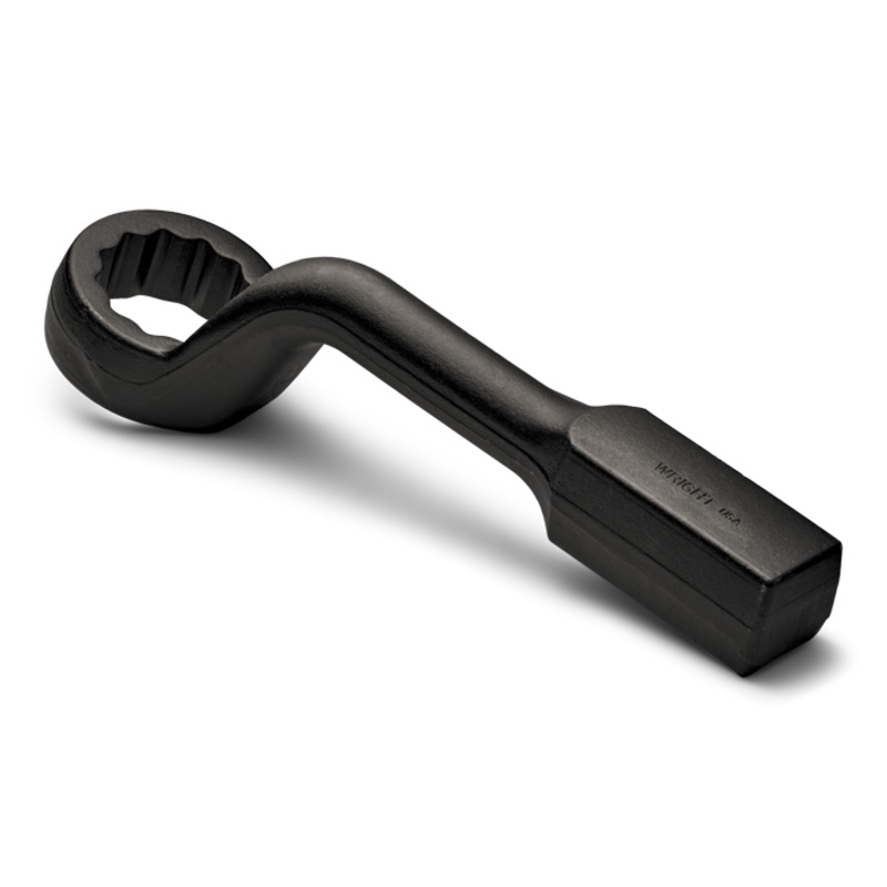Wright Tool 12-Point Metric Offset Handle Striking Face Box End Wrench, 80mm – WT 19-80MM Box End Wrench