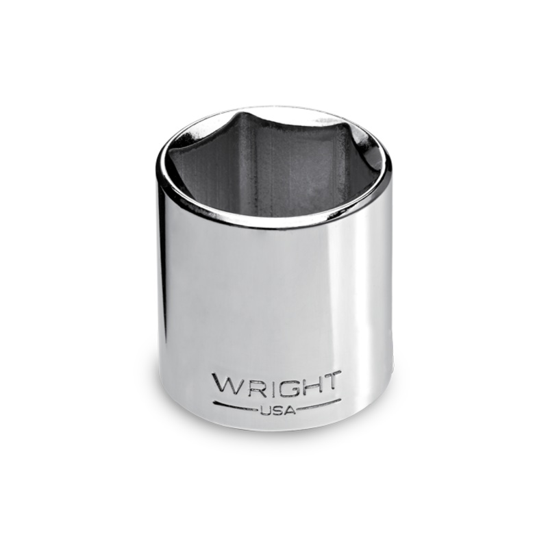 Wright Tool 3/8 in Drive 6-Point Standard Metric Polished Hand Socket, 14mm – WT 30-14MM Socket