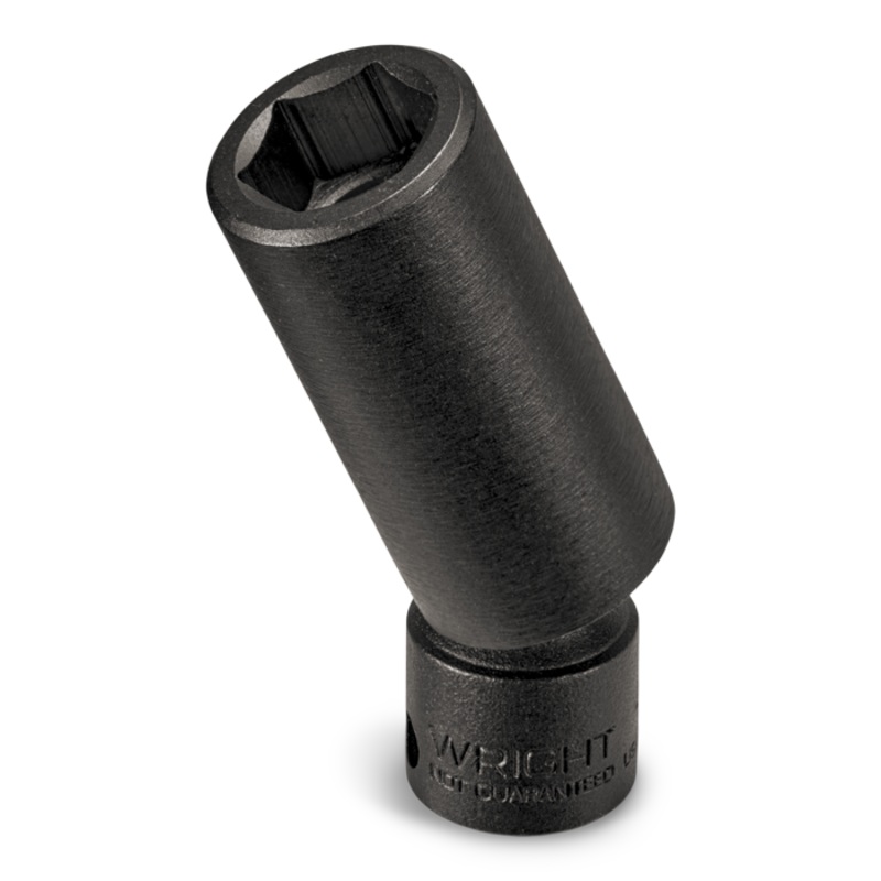 Wright Tool 3/8 in Drive 6-Point Deep Metric Black Oxide Universal Power Socket, 11mm – WT 39-51MM Socket