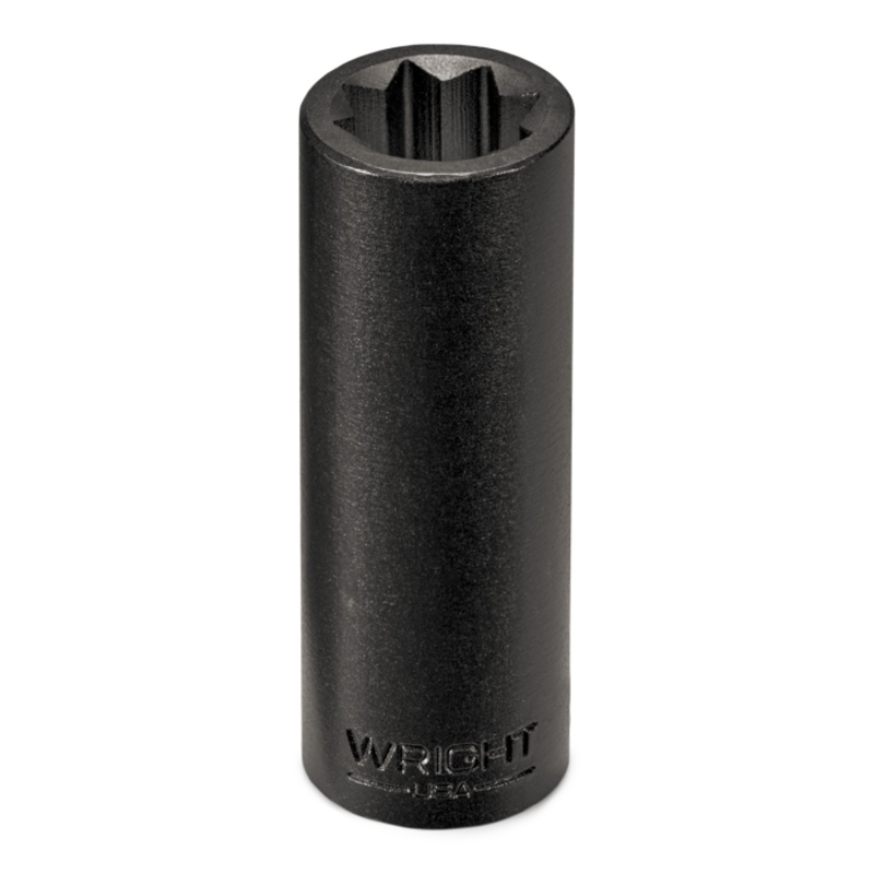 Wright Tool 1 in Drive 8-Point Double Square Deep SAE Black Oxide (Railroad) Impact Socket, 1-7/16 in – WT 8946R Socket