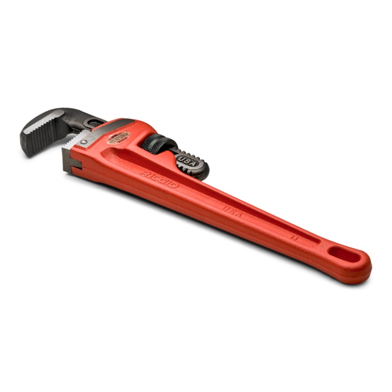 Wright Tool Heavy Duty Design Pipe Wrench, Length 6 in, Pipe Diameter 3/4 in – WT 9R31000 Pipe Wrench