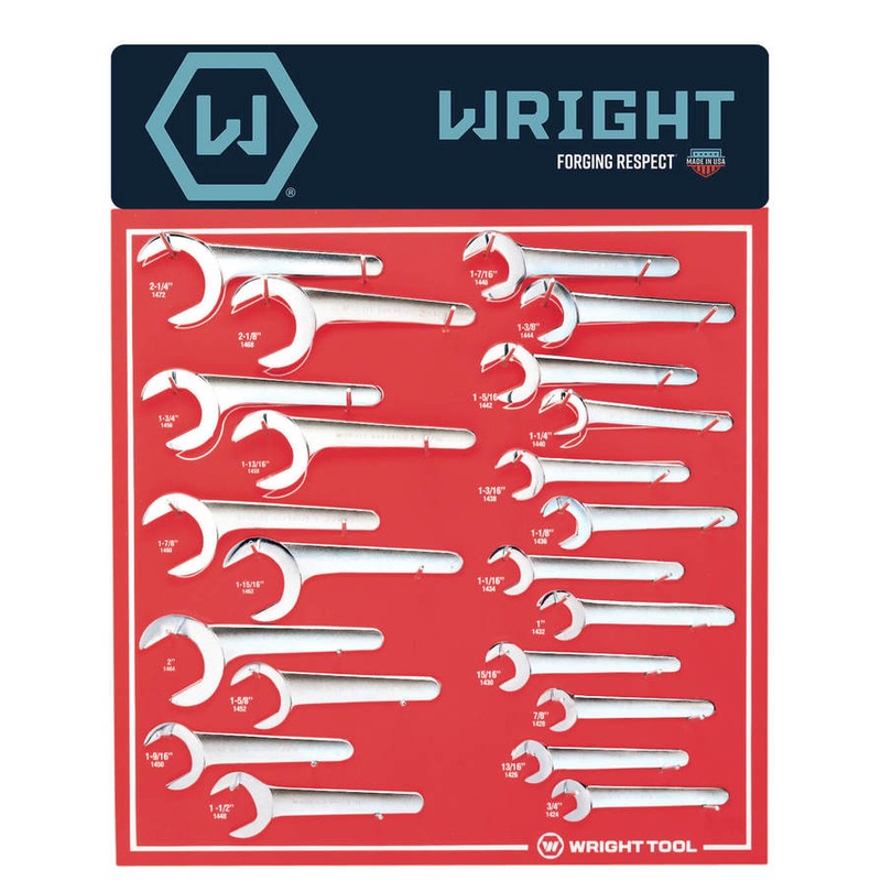Wright Tool Set of 22 SAE Satin Fractional Service Wrench – WT D943 Wrench Set