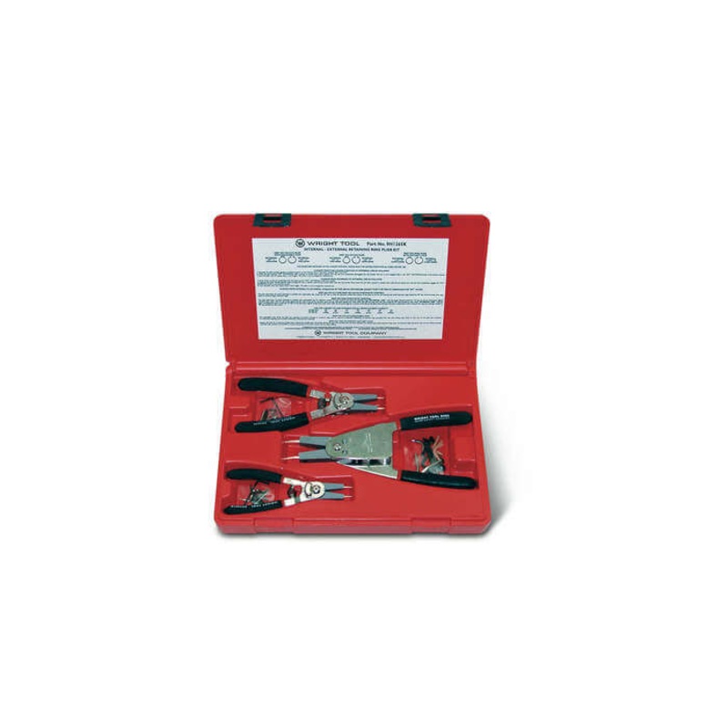 Wright Tool Set of 3 Retaining Ring Plier with Plastic Box – WT 9H1265K Plier Set