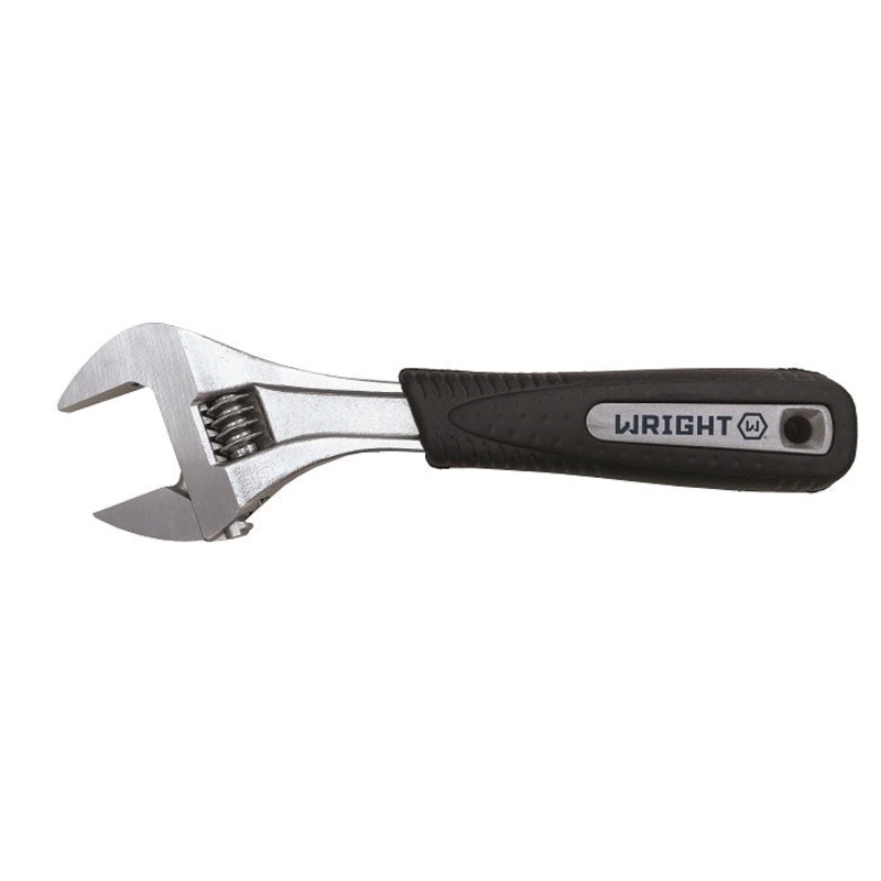 Wright Tool Ultimate Grip Chrome Adjustable Wrench Maximum Capacity 15/16 in, Length 6 in – WT 9AG06 Adjustable Wrench