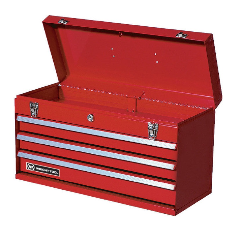 Wright Tool Red Portable Chest with 3 Drawer, 21 in W x 12 in H x 8-3/4 in D – WT WT2103RD Chest