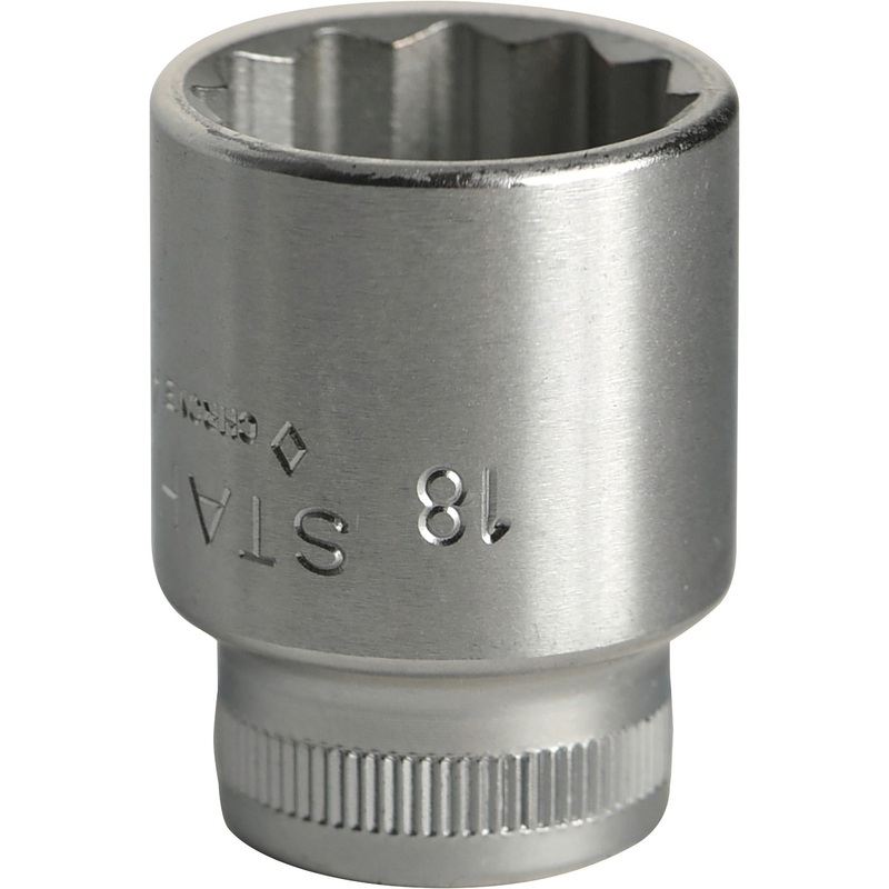 Stahlwille 3/8 in Drive Bi-Hexagon Socket, 18mm – ST 02010018