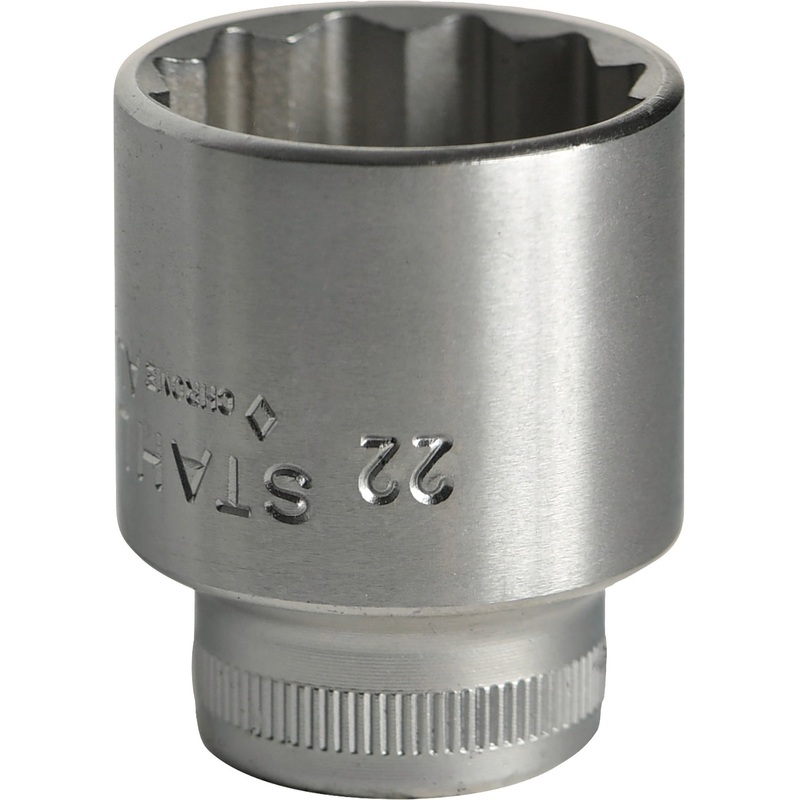 Stahlwille 3/8 in Drive Bi-Hexagon Socket, 22mm – ST 02010022