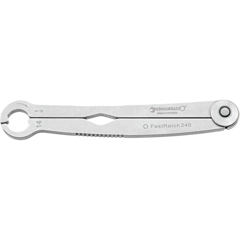 Stahlwille Ratchet Ring Wrench, 238.5mm, 19mm x 3/4 in – ST 41101919