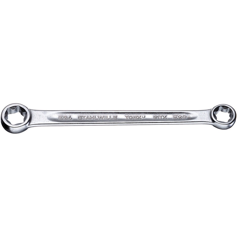 Stahlwille Double Ended Ring Wrench, 227mm, E20 x E24 – ST 41252024