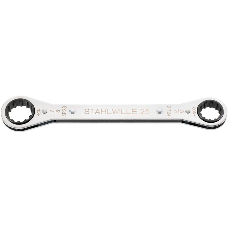 Stahlwille Spline Double Ended Ring Wrench, 174mm, 1/2 x 9/16 in – ST 41571618