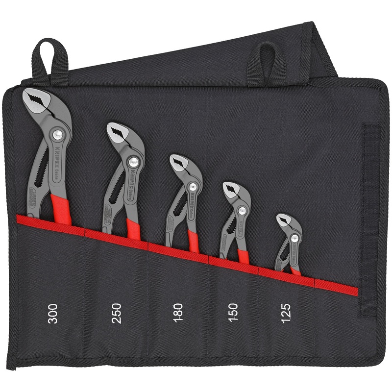 Knipex 00 19 55 S5 KN | 5 Pc Pliers Cobra Set In Tool Roll