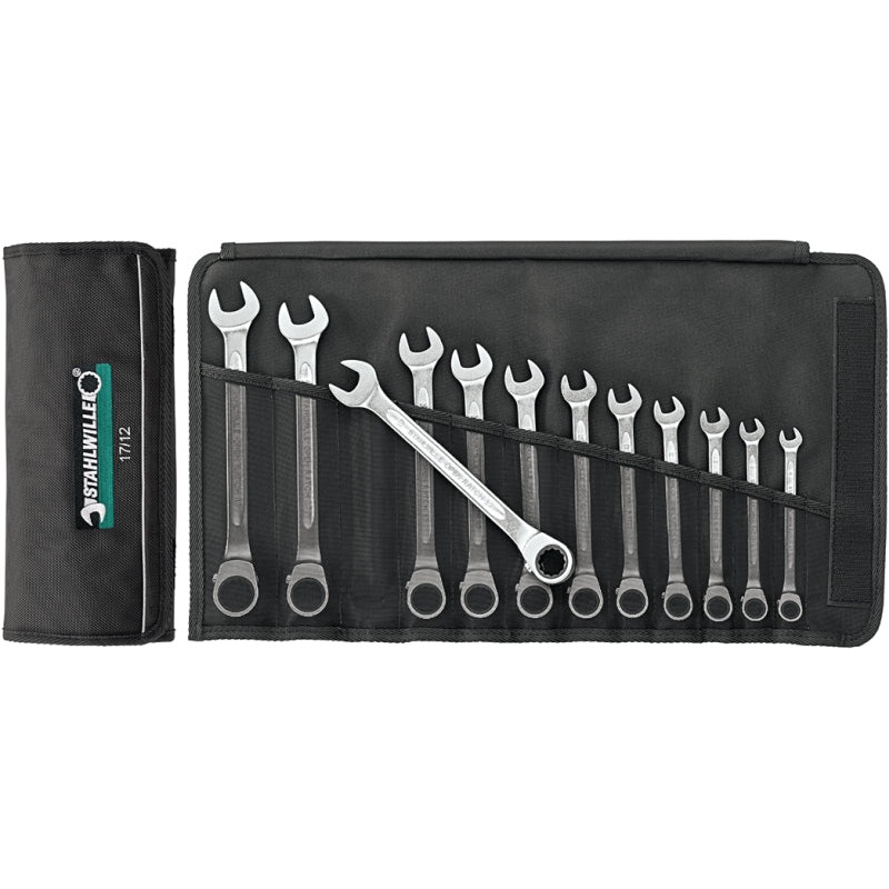 Stahlwille SET COMBINATION RATCHETING SPANNERS – 96411712 Tool Set