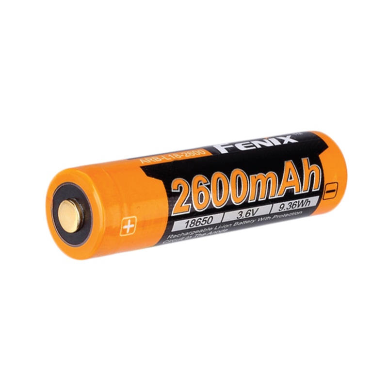 Fenix 18650 Rechargeable Battery, 2600mAh – F FX-ARBL182600
