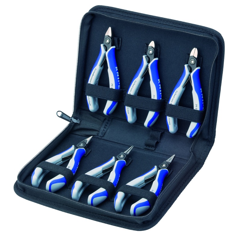 Knipex 00 20 16 P KN | 6 Pc Precision Tool Set in Zipper Pouch