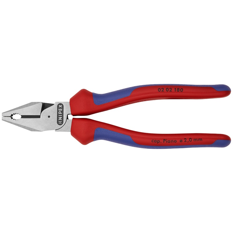 Knipex 02 02 180 KN | High Leverage Combination Pliers, Multi-Component