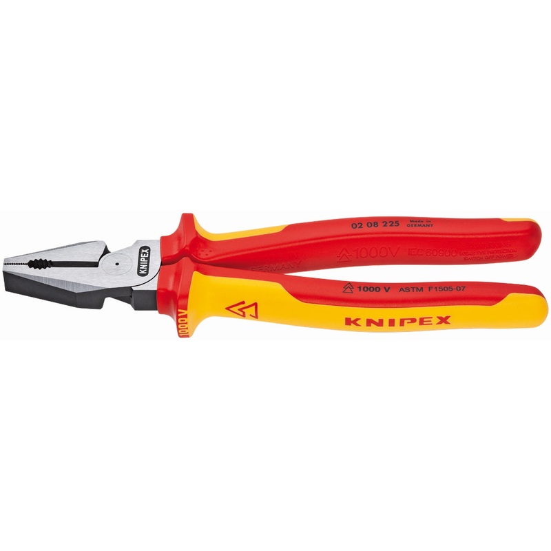 Knipex 02 08 225 US KN | High Leverage Combination Pliers, 1000V Insulated