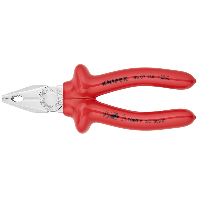 Knipex 03 07 180 KN | Combination Pliers, 1000V Insulated