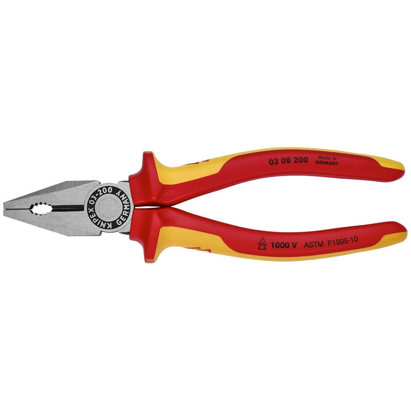 Knipex 03 08 200 SBA KN | Combination Pliers, 1000V Insulated