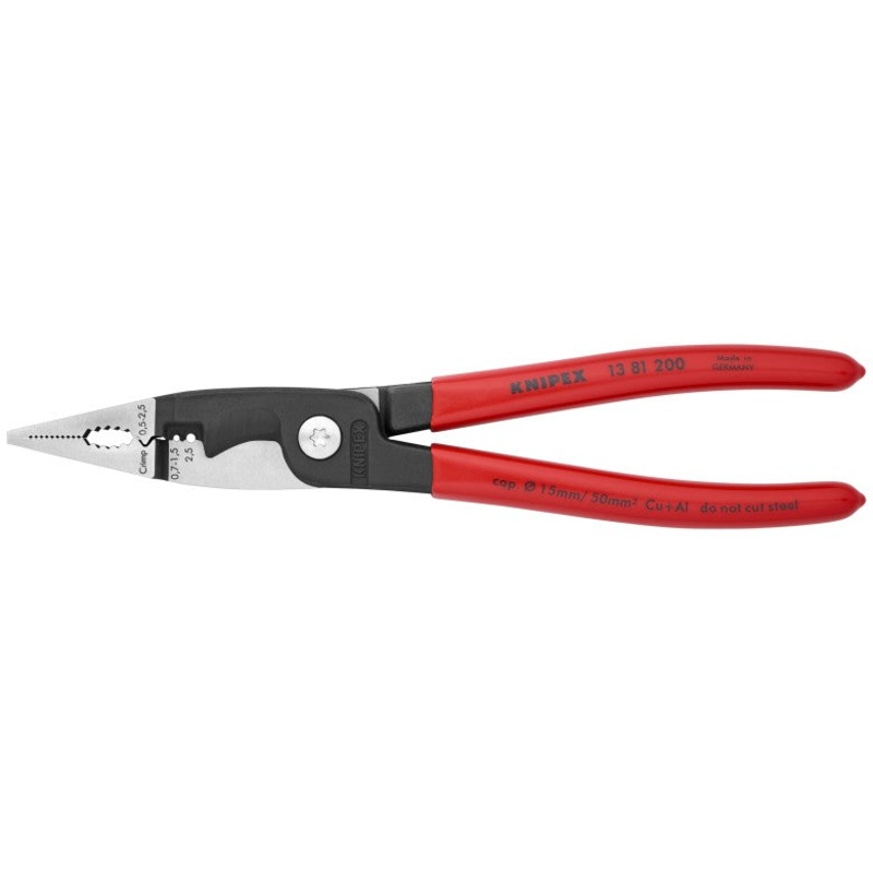 Knipex 6-in-1 Electrical Metric Wire Installation Plier, 8 in – KN 13 81 200