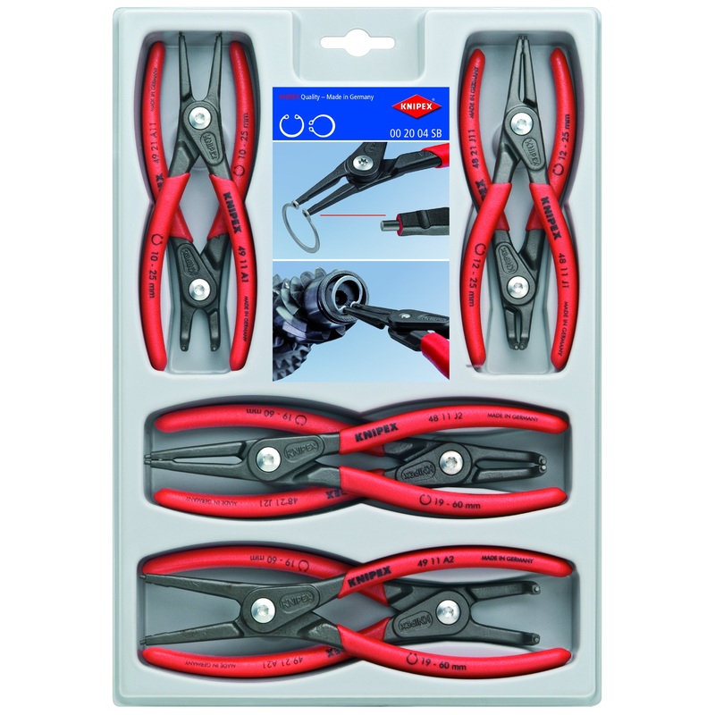 Knipex Set of 8 Precision Circlip Pliers – KN 00 20 04 SB