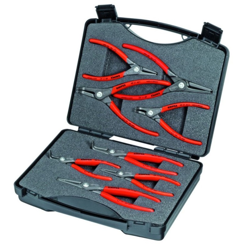 Knipex Set of 8 Precision Snap Ring Plier with Foam Case – KN 00 21 25