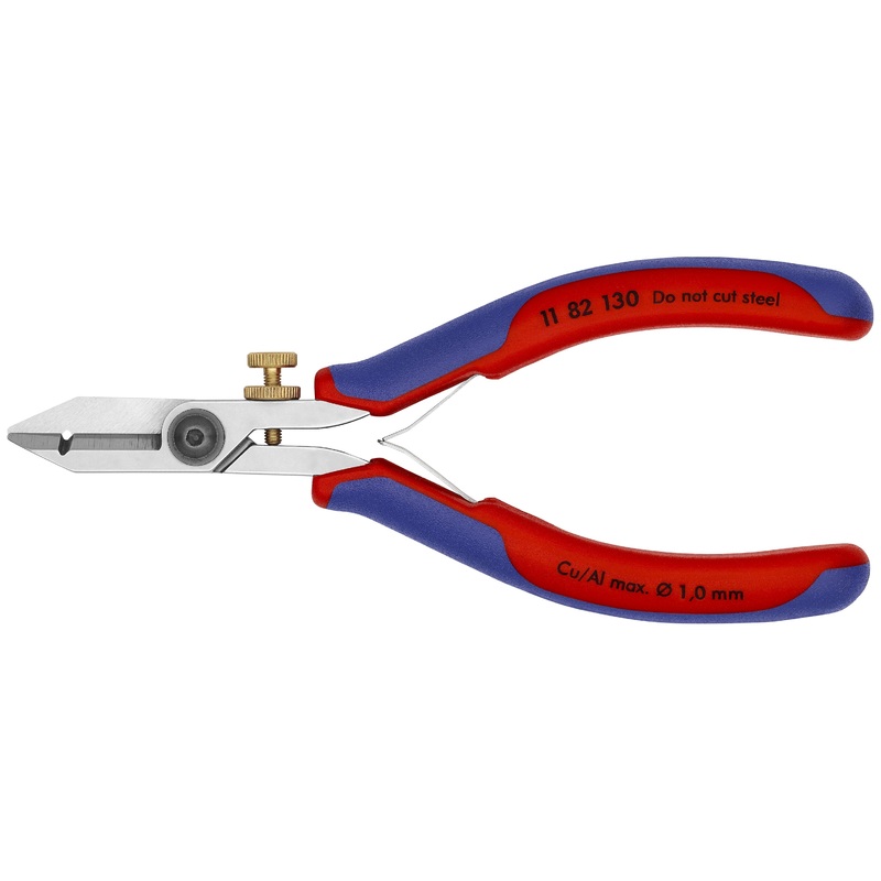 Knipex 11 82 130 KN | Electronics Wire Stripping Shears, Multi-Component