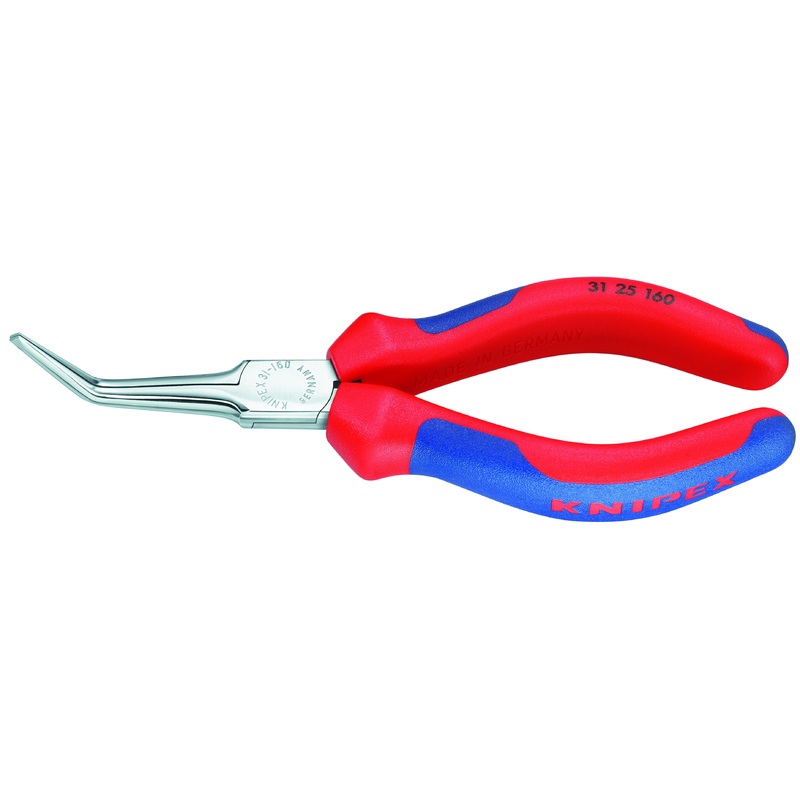 Knipex 31 25 160 KN | Needle Nose Pliers, 45 degree Angled, Chrome, Multi-Component