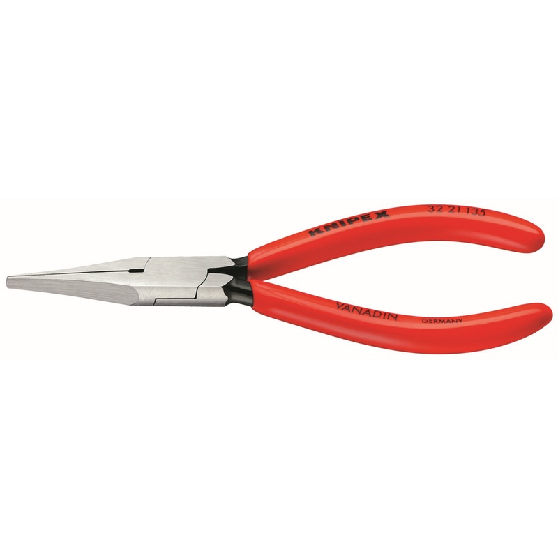Knipex 32 21 135 KN | Long Nose Relay Adjusting Pliers, Flat Tips