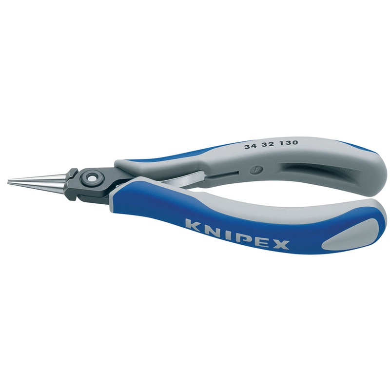 Knipex 34 32 130 KN | Precision Electronics Pliers, Round Tips, Multi-Component