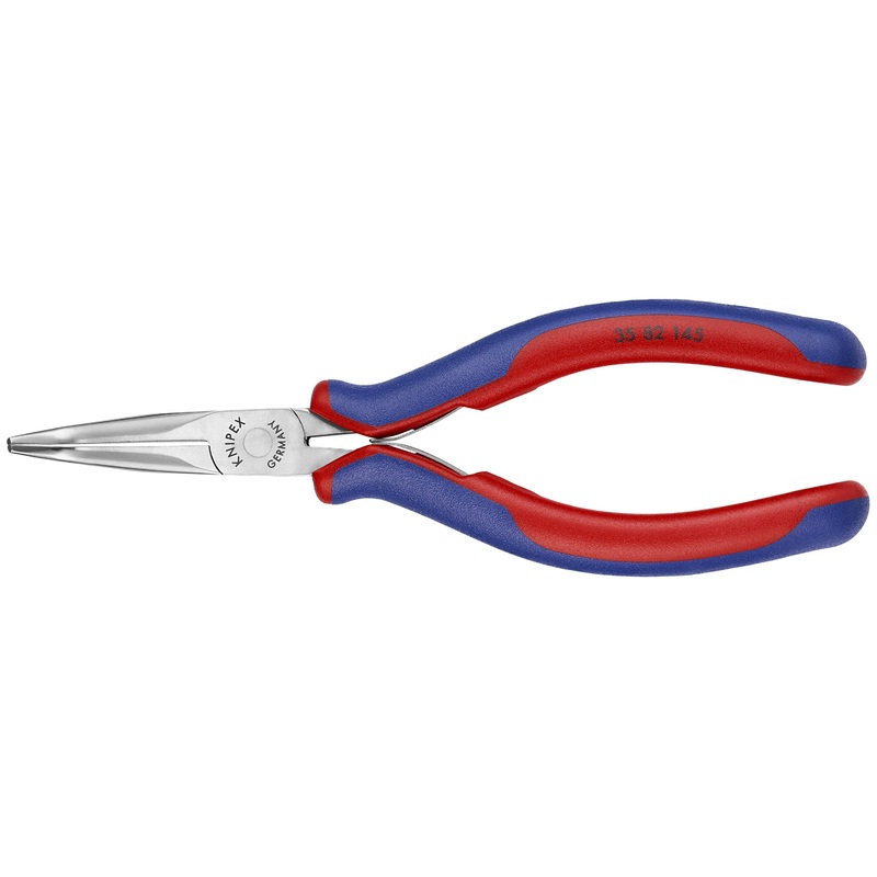 Knipex 35 82 145 KN | Electronics Pliers, Half Round Tips, 45 degree Angled, Multi-Component