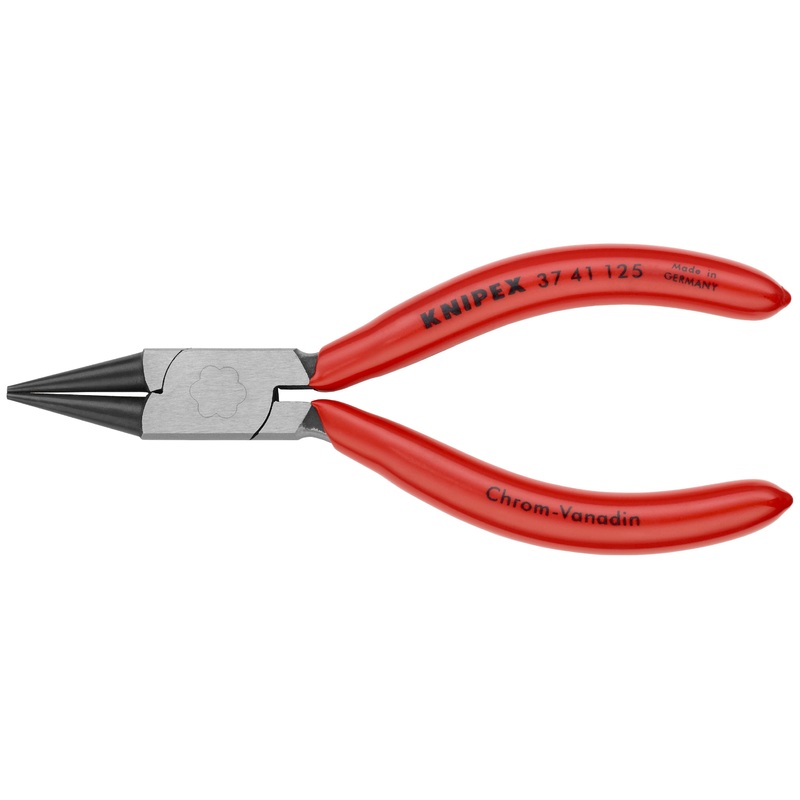 Knipex 37 41 125 KN | Electronics Gripping Pliers, Round Pointed Tips