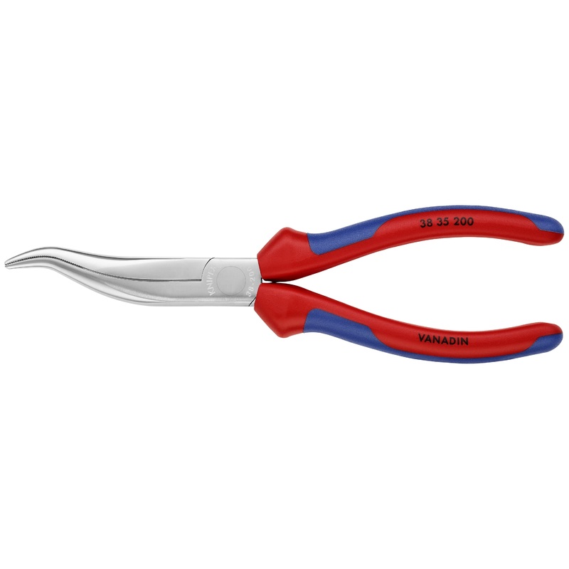 Knipex 38 35 200 KN | Long Nose Pliers W/O Cutter, S Shape, Multi-Component