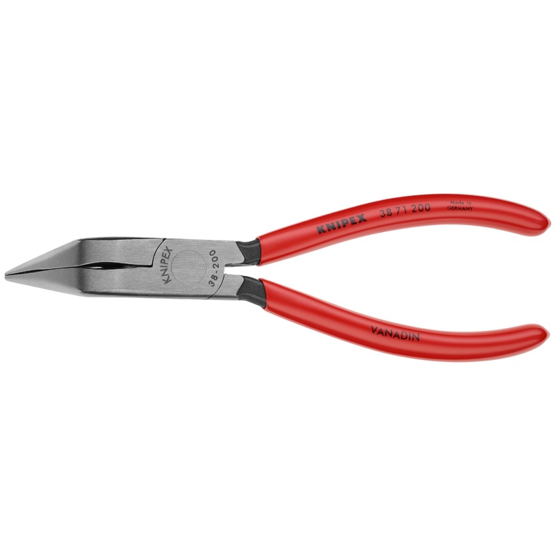 Knipex 38 71 200 KN | Long Nose Pliers W/O Cutter, Angled