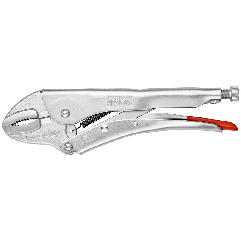 Knipex 41 04 250 KN | Locking Pliers, Round Jaws, Chrome